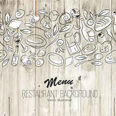 Image showing Restaurant Menu Template. Vector