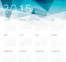 Image showing Calendar 2014. Vector.