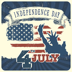 Image showing Independence day background. Vector, EPS10