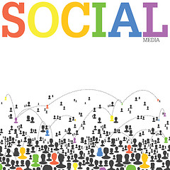 Image showing Social Media Network Concept. Vector