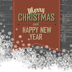 Image showing Merry Christmas Card With Isolated Space For Text.Vector