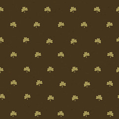 Image showing Clover leaf seamless pattern. Vector, EPS10