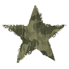 Image showing Camouflage star symbol. Vector, EPS10