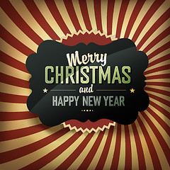 Image showing Merry Christmas Card, vector.