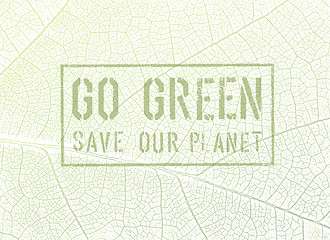Image showing Go Green Concept
