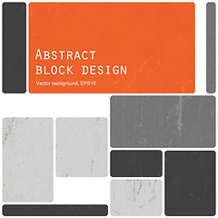 Image showing Abstract retro blocks design background colorful, Vector