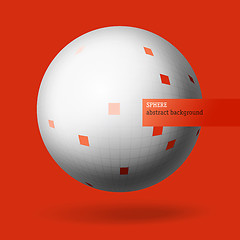 Image showing Sphere. Concept background with copy-space area, vector.