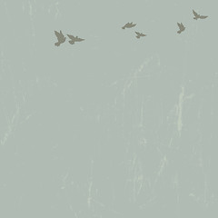 Image showing Doves in sky. Vector