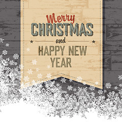 Image showing Merry Christmas Design Template With Isolated Side.Vector