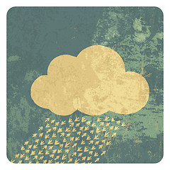 Image showing Cloud grunge icon