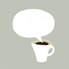 Image showing Coffee Cup Bubble Concept Illustration. Vector