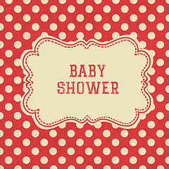Image showing Baby Shower card. Vector.