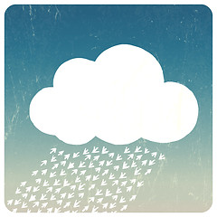 Image showing Grunge Cloud Concept. Vector