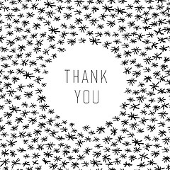 Image showing Thank You Hand Drawn Card
