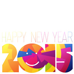 Image showing Happy New Year 2015 Colorful Design