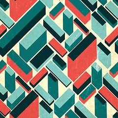 Image showing Seamless retro background, vector