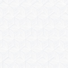 Image showing Seamless repeating cubes hand-drawn pattern. Vector