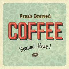 Image showing Coffee vintage poster. Vector