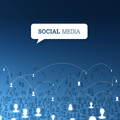 Image showing Social communications concept. Vector