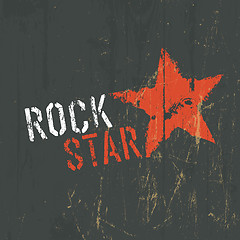 Image showing Rock Star Illustration. Vector