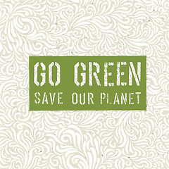 Image showing Go Green Concept Poster