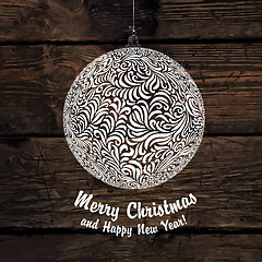 Image showing Merry Christmas Ball. Vector