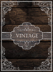 Image showing Vintage Card Design. Vector