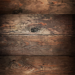 Image showing Wood planks traced texture