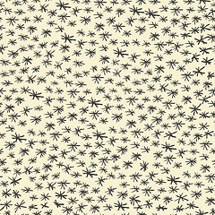 Image showing Hand-drawn asterisk seamless pattern. Vector