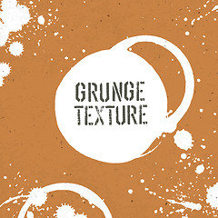 Image showing Grunge texture template with stains. Vector