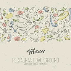 Image showing Restaurant menu elegant design. Vector