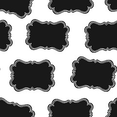 Image showing Seamless Wild West Labels Pattern. Vector