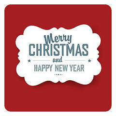 Image showing Merry Christmas Card Simple  Design. Vector