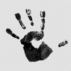 Image showing Handprint, vector, isolated.