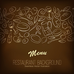 Image showing Restaurant menu design. Vector