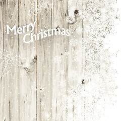 Image showing Merry Christmas Greeting Card With Isolated Side. Vector