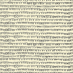 Image showing Hand-drawn doodles seamless pattern. Vector