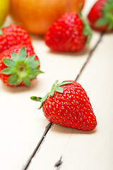 Image showing fresh fruits apples pears and strawberrys