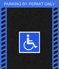 Image showing Handicap Parking Space