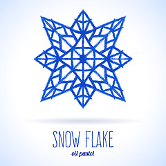 Image showing Doodle snow flake