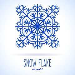 Image showing Doodle snow flake