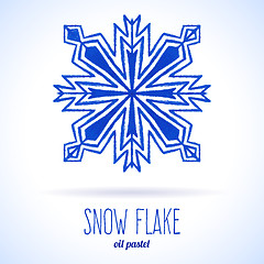 Image showing Doodle snow flake