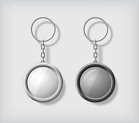 Image showing Two key chain pendants mockup