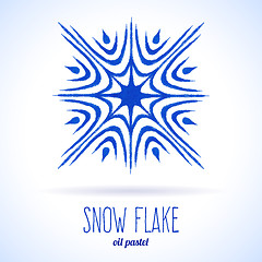 Image showing Doodle snow flake