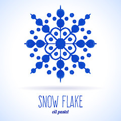 Image showing Doodle snow flake