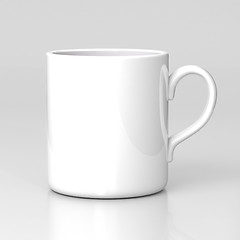 Image showing White coffee mug