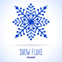 Image showing Doodle snow flake