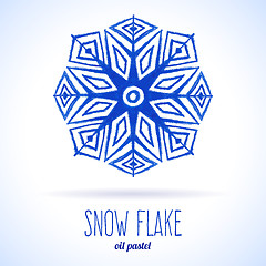 Image showing Doodle snow flake