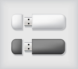 Image showing Two usb memory sticks mockup