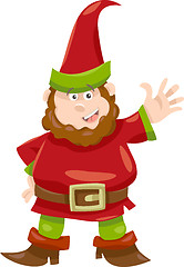 Image showing gnome or dwarf cartoon illustration